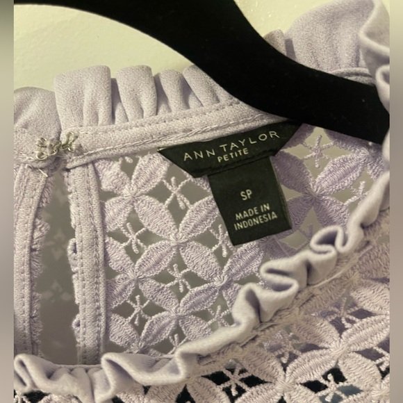 Ann Taylor Blouse, Size Small Petite, Lilac Purple, New With Tags - Picture 7 of 9
